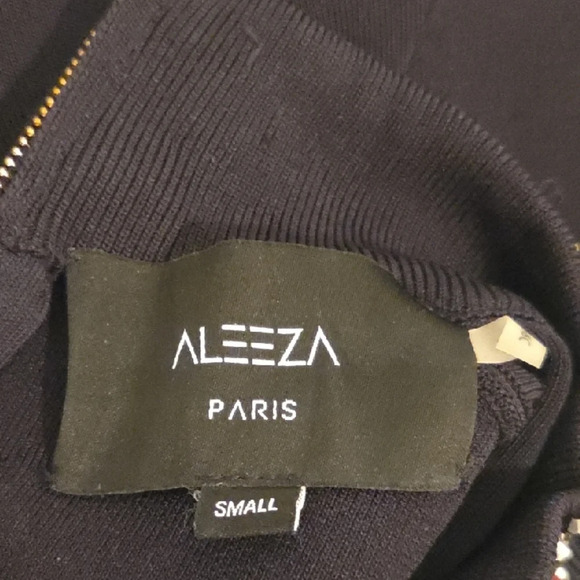 Aleeza Chic Black Turtleneck Sweater Majestic & Beaded - Picture 2 of 10